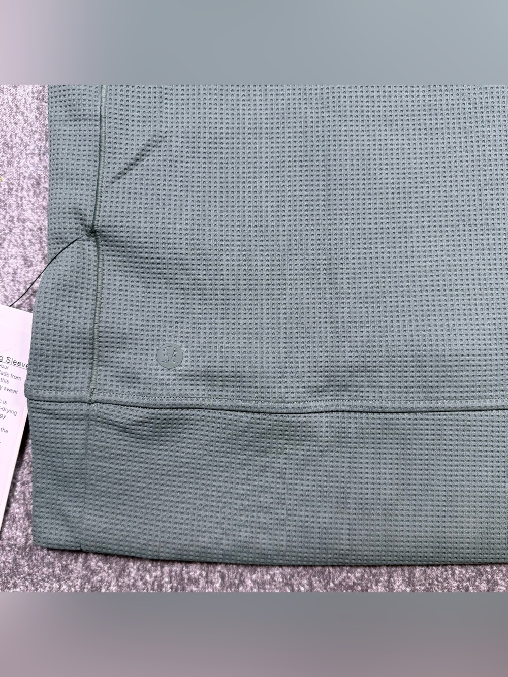 Lululemon Shift Stitch Crew Medium Waffle Knit Long Sleeve Post Work Out Shirt - Picture 5 of 10